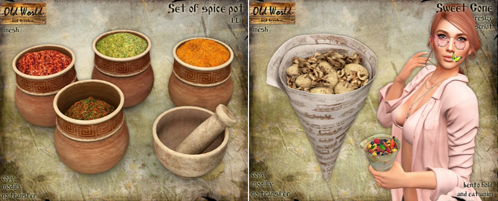 Old World – Set of Spice Pots / Sweet Cone