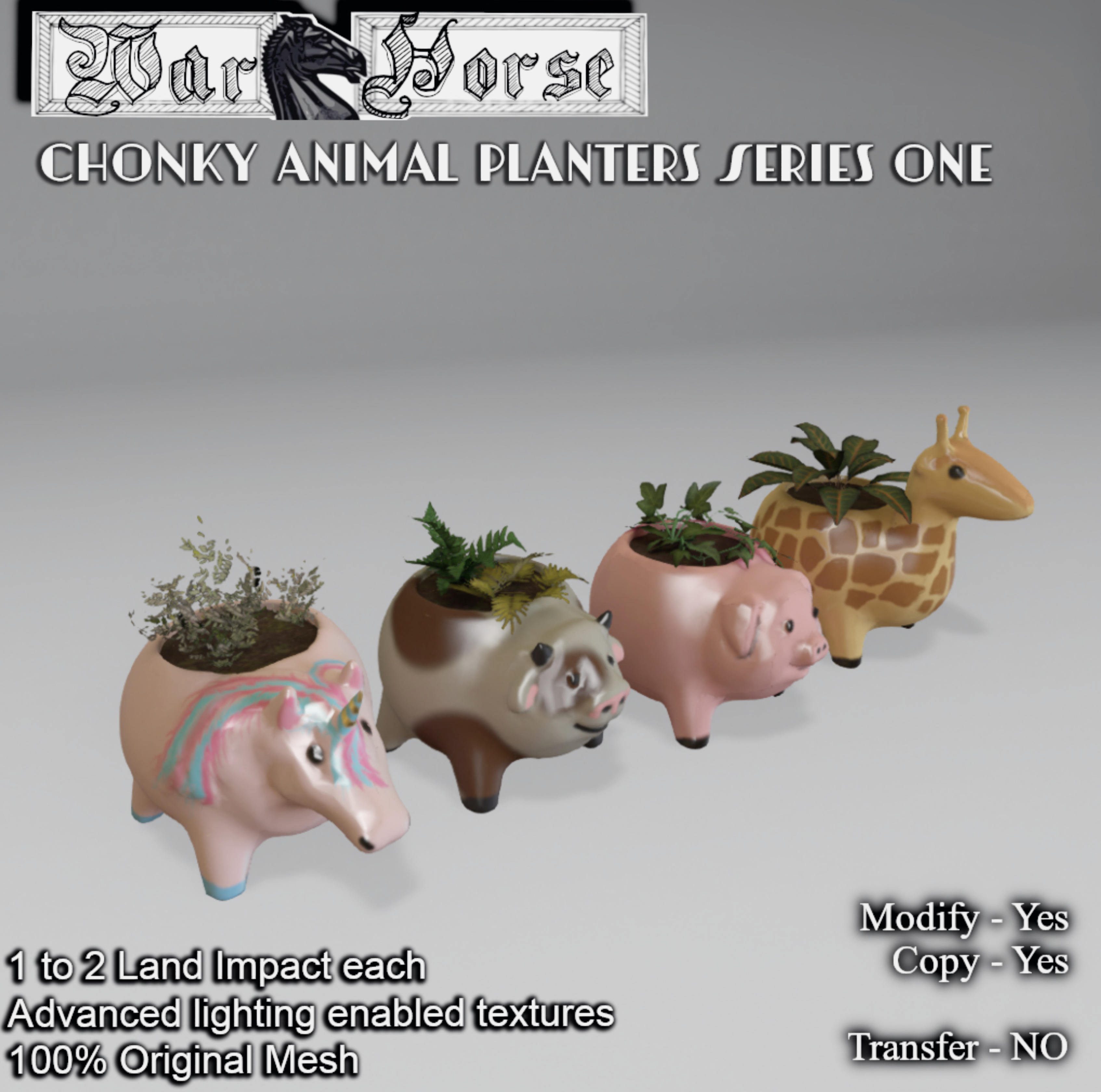 WarHorse – Chonky Animal Planters Series 1