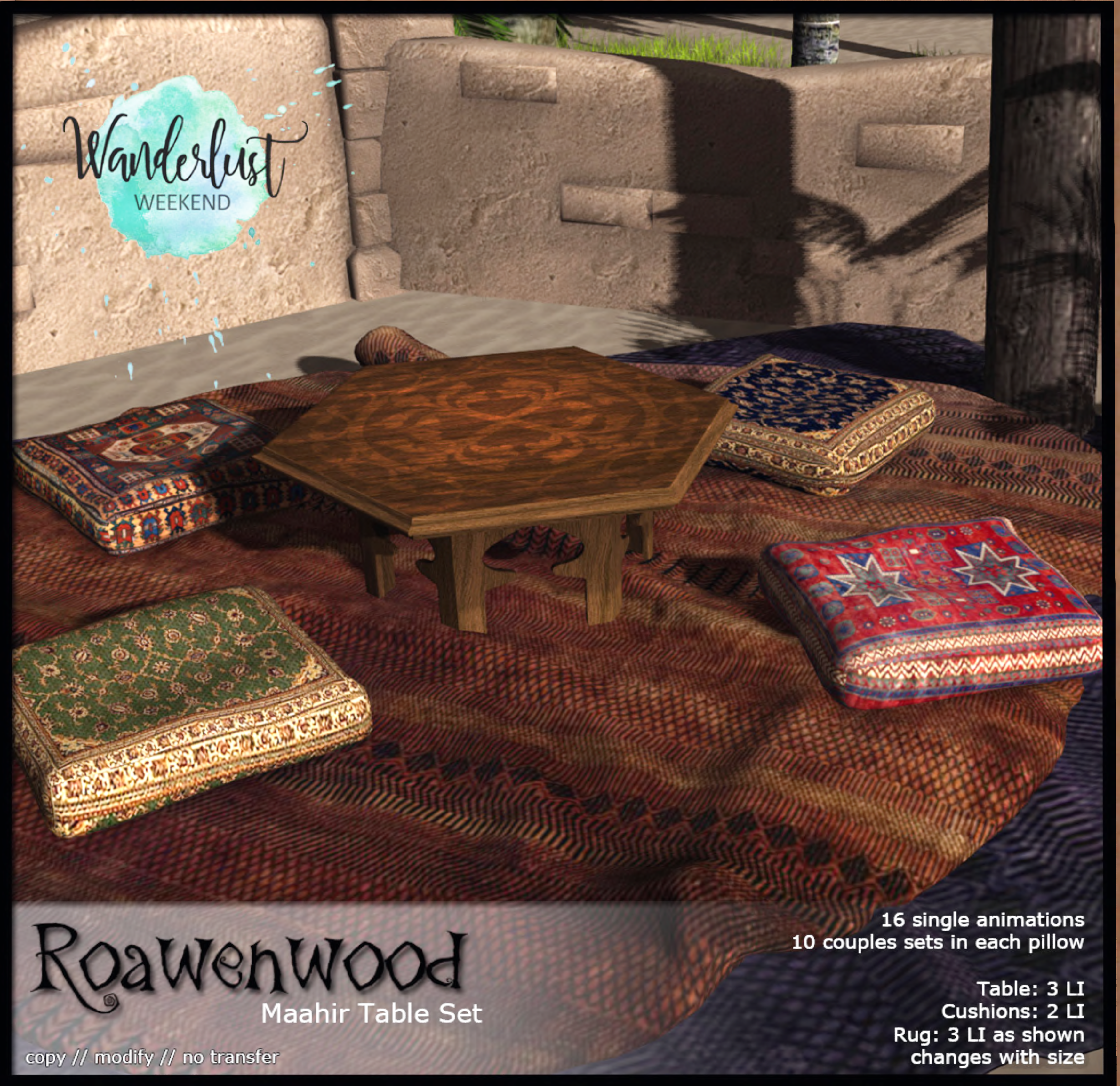 Roawenwood – Maahir Table Set