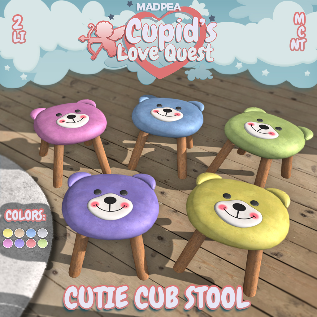MadPea – Cupid’s Love Quest Prize: Cutie Cub Stool