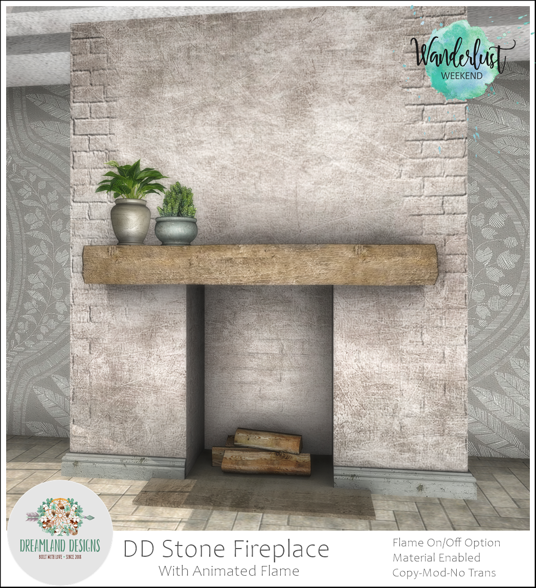 Dreamland Designs – Stone Fireplace