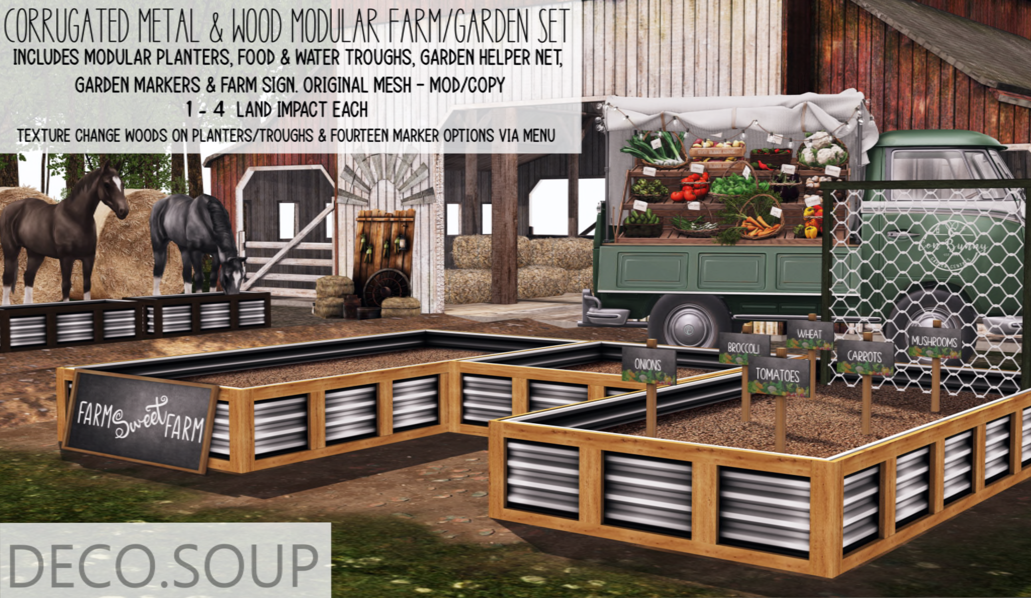 Deco Soup – Modular Farm/Garden Set