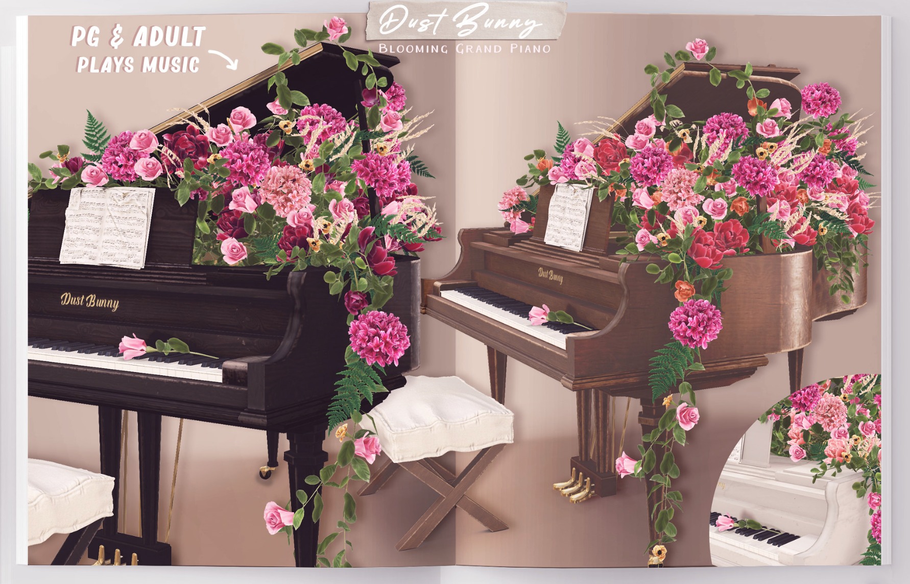 Dust Bunny – Blooming Grand Piano