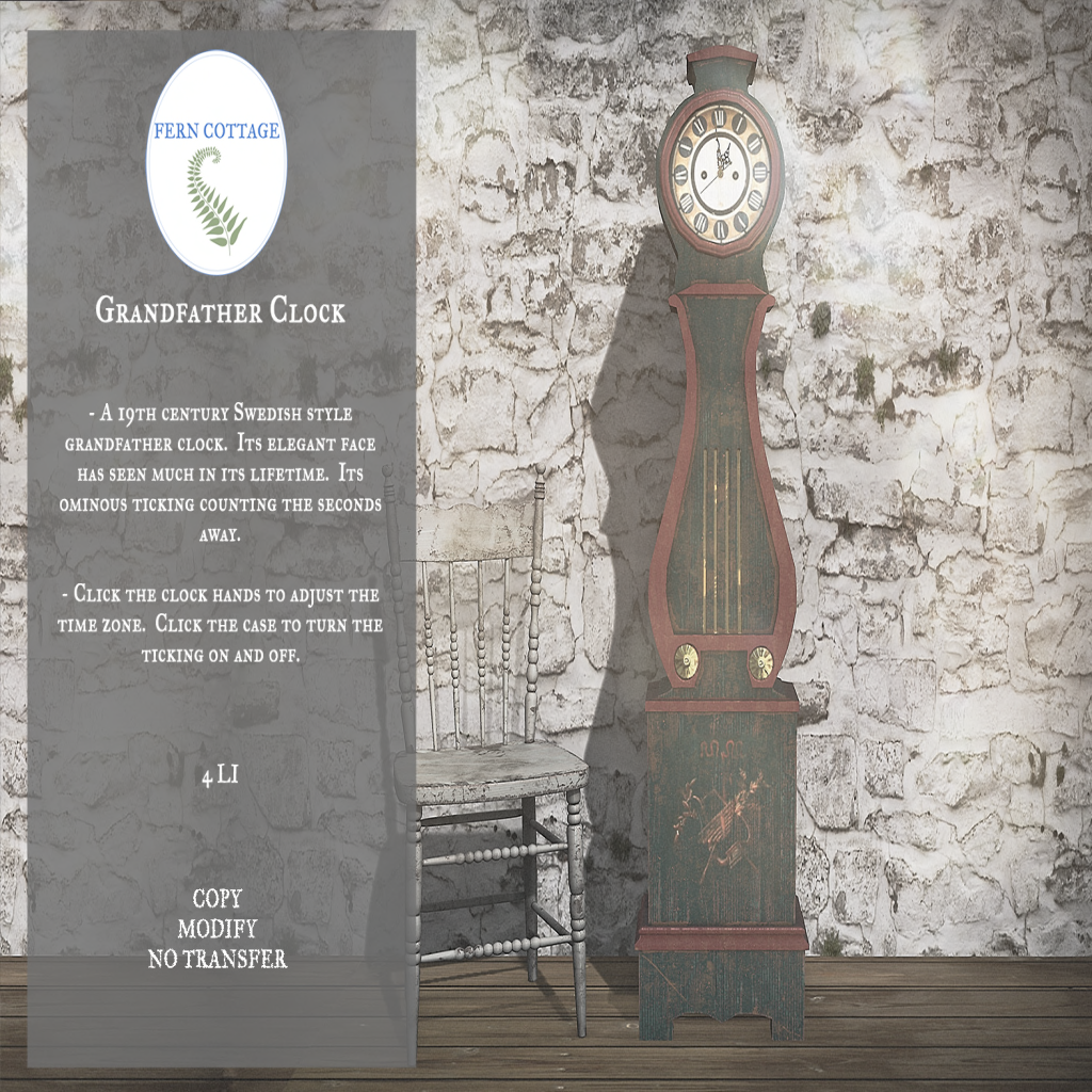 Fern Cottage – Grandfather Clock, Hacked Terminal and Old Trunk
