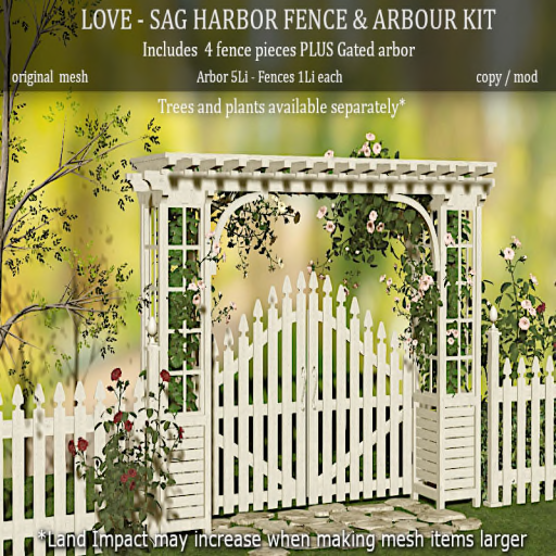 Love Superstore – Sag Harbor Fence & Arbour Kit