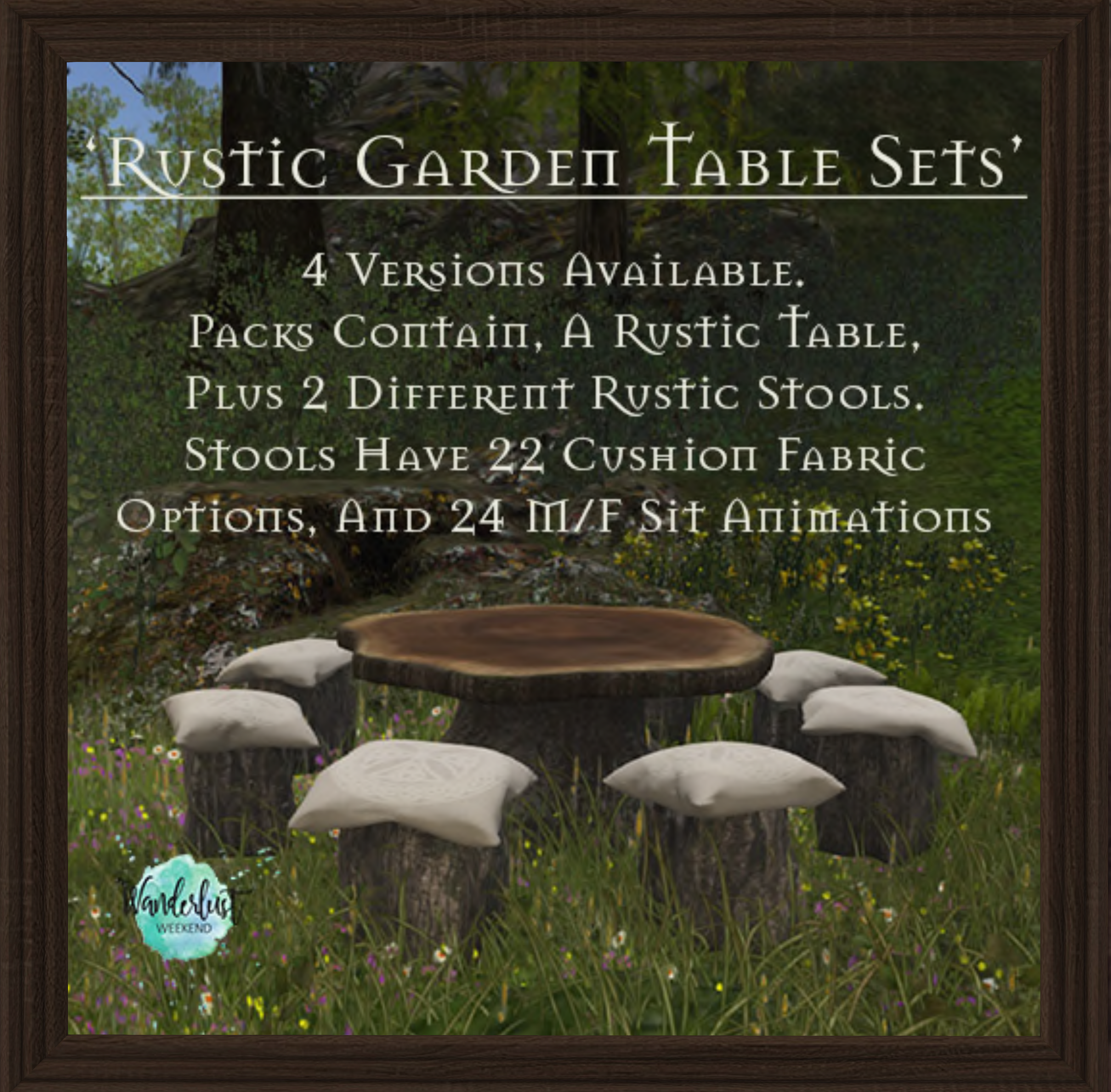 Laminak – Rustic Garden Table Set