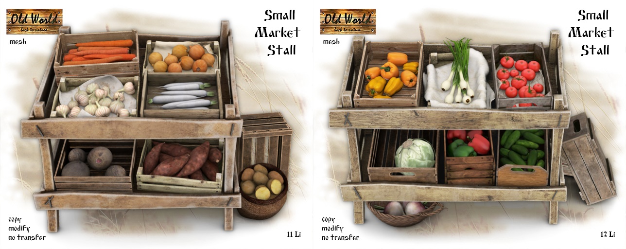 Old World – Small Vegetable & Market Stall