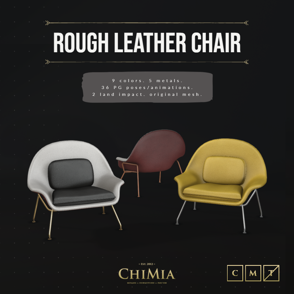 ChiMia – Rough Leather Chairs