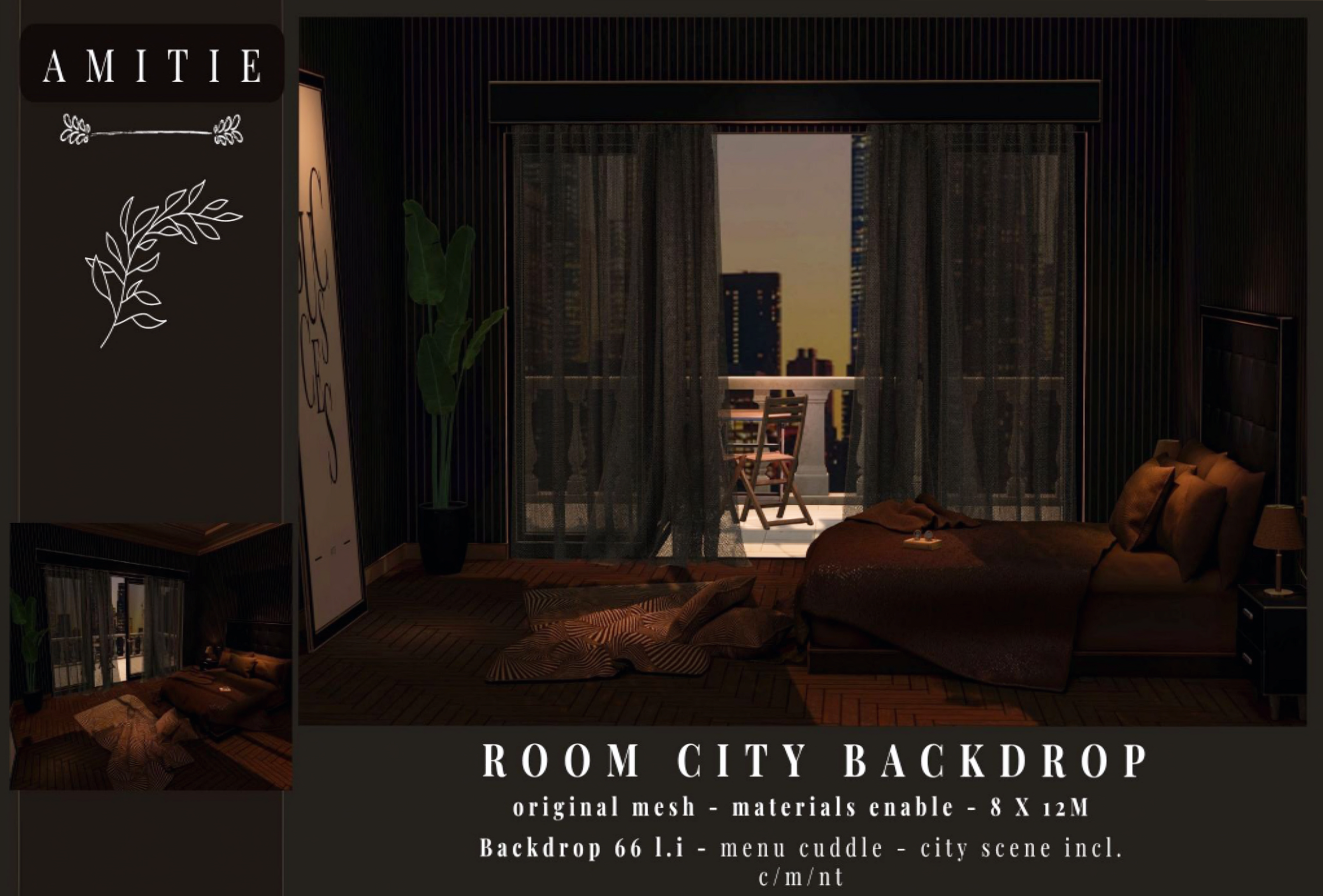 Amitie – Room City Backdrop