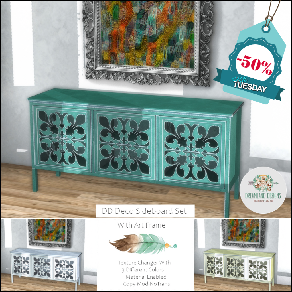 Dreamland Designs – Deco Sideboard Set