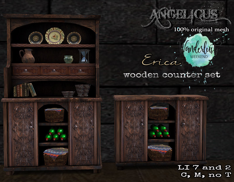 Algelicus – Erica Wooden Counter Set