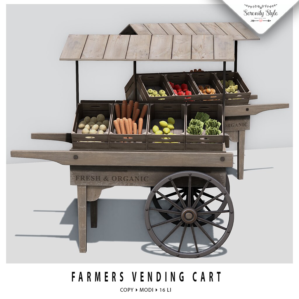 Serenity Style – Farmers Vending Cart