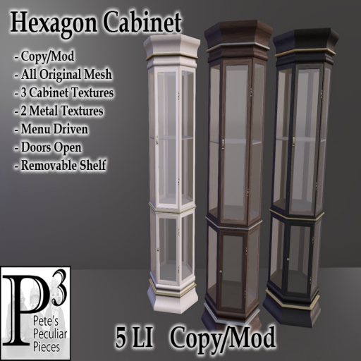 Pete’s Peculiar Pieces – Hexagon Cabinet