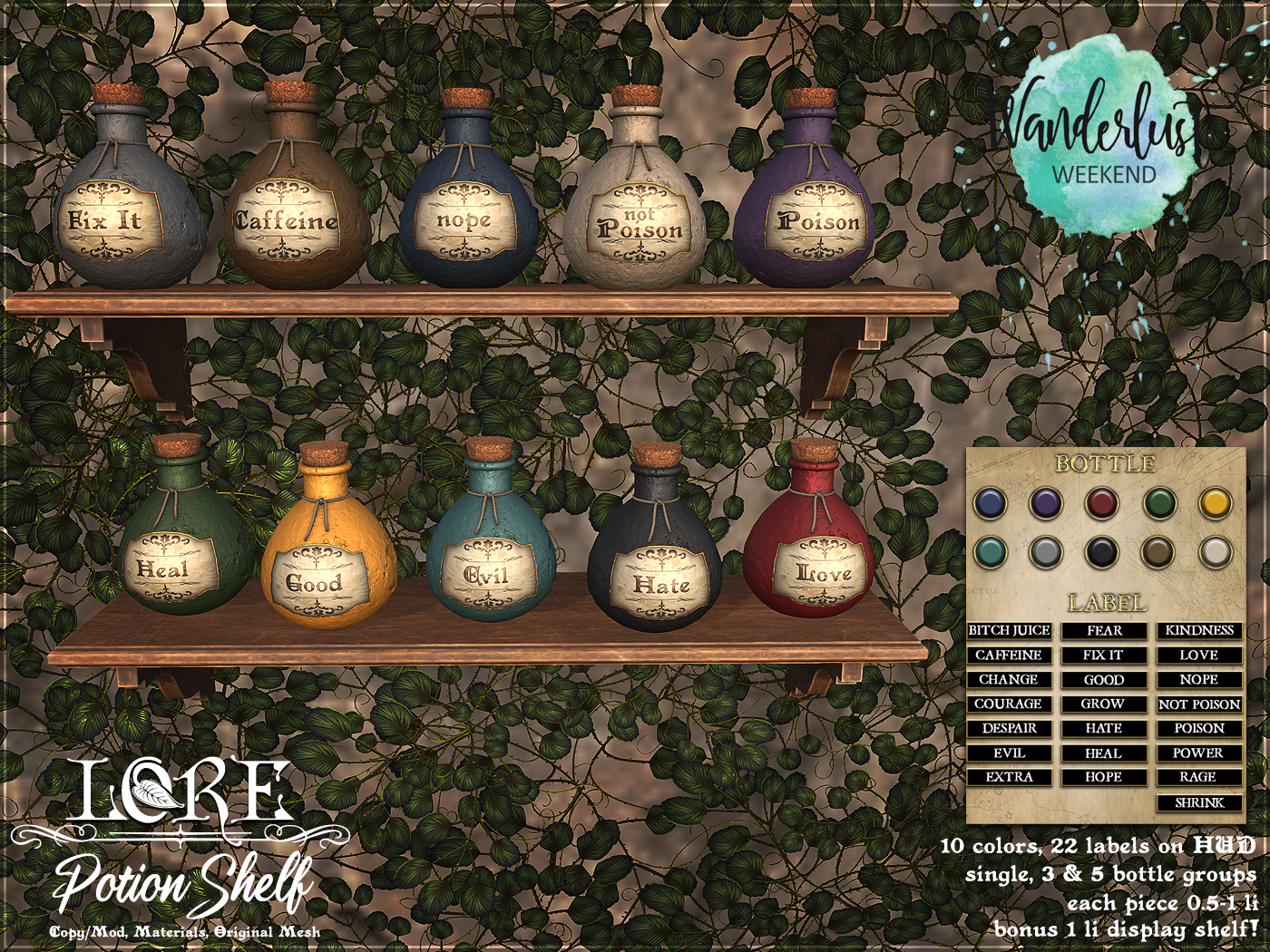 Lore – Potion Shelf