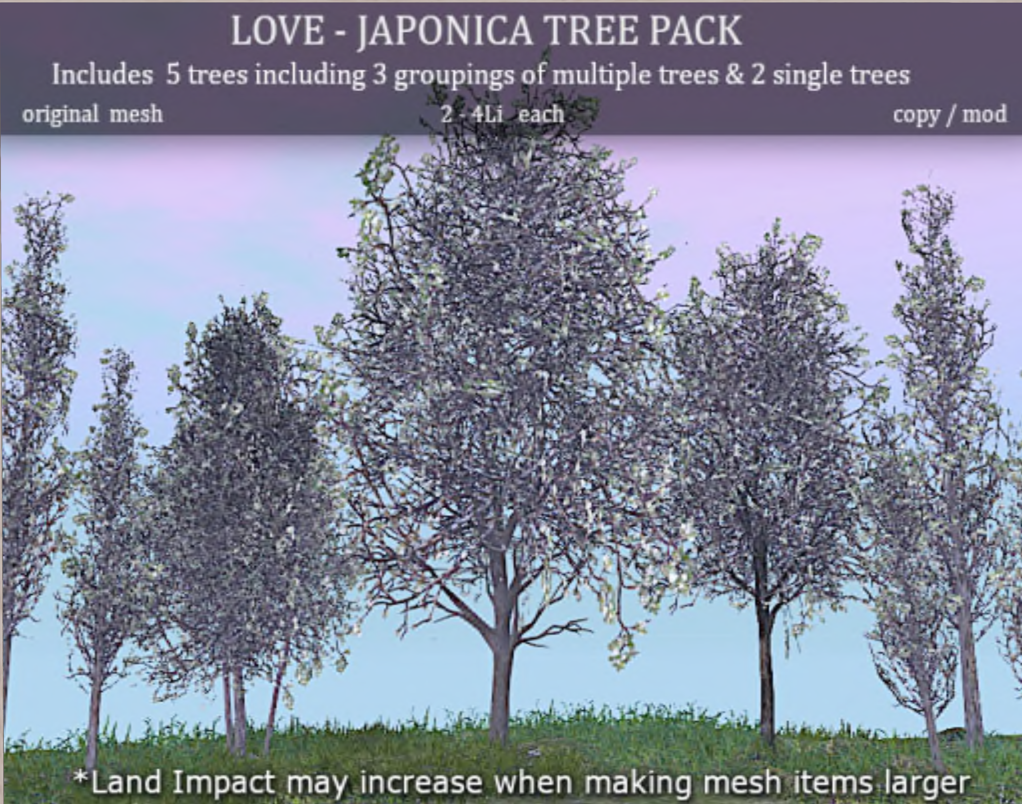 Love Superstore – Japonica Tree Pack