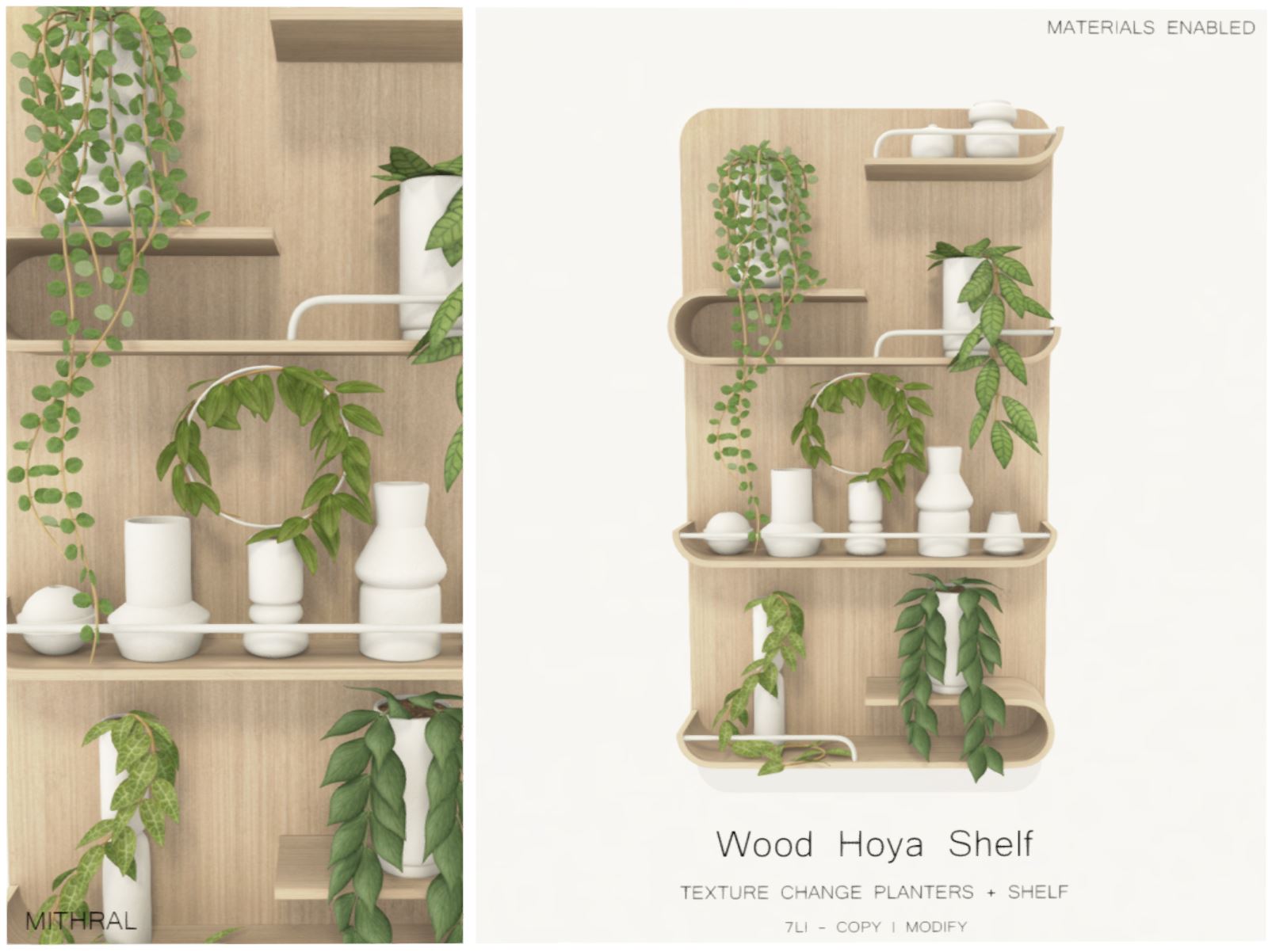 Mithral – Wood Hoya Shelf