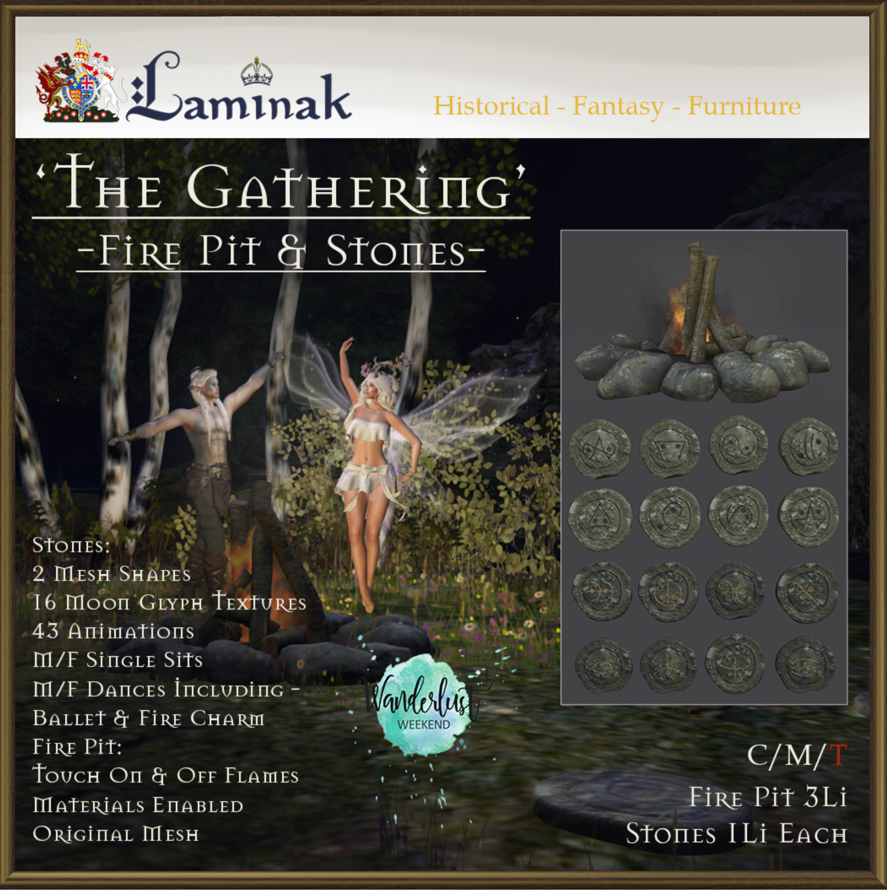 Laminak – ‘The Gathering’ Firepit and Stones