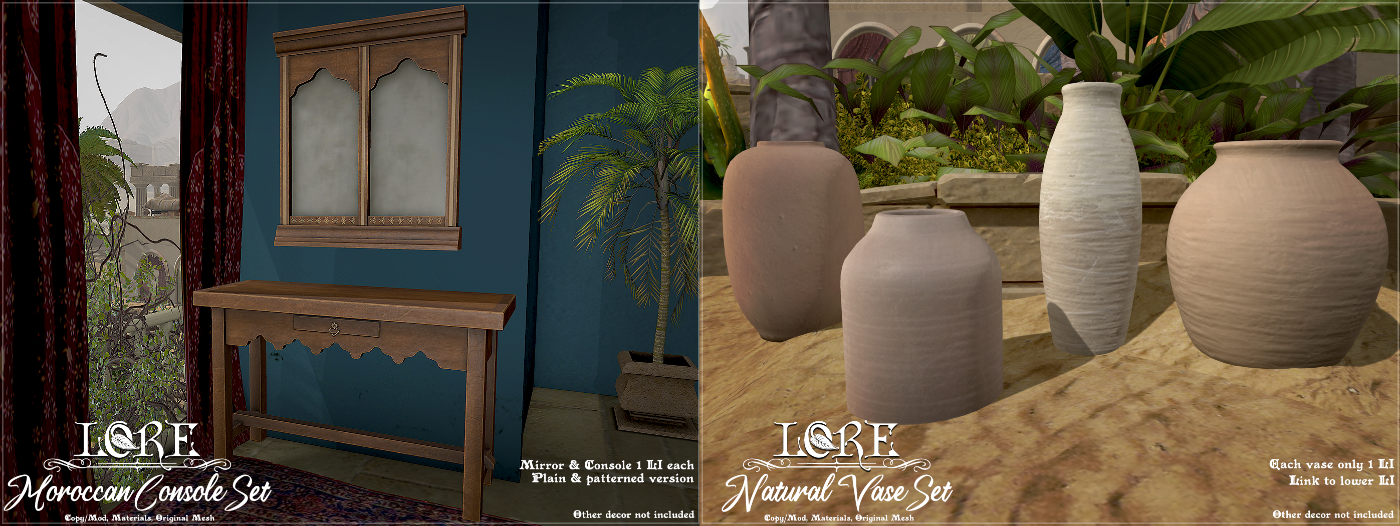 Lore – Moroccan Consoles & Vase Sets