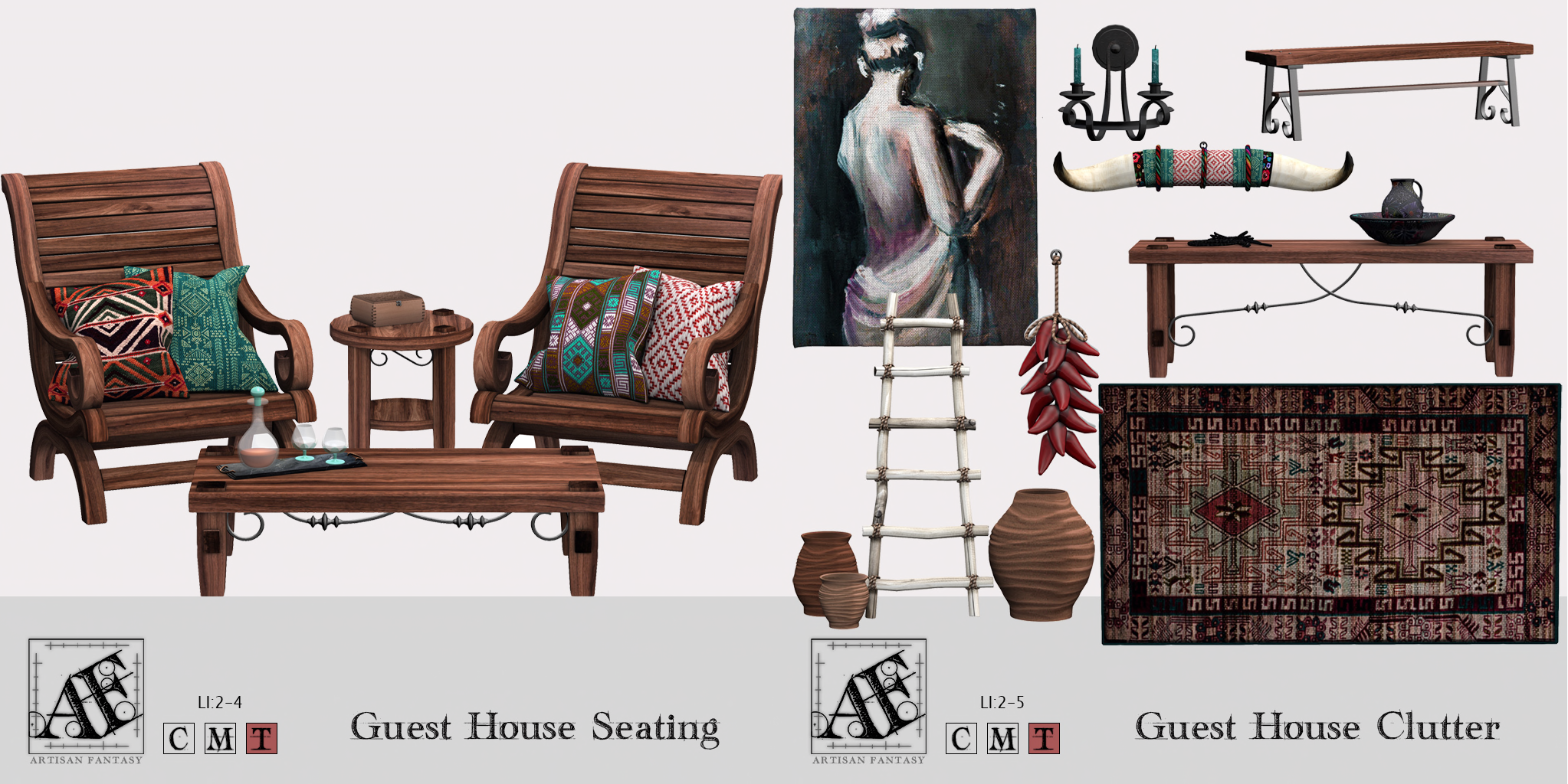 Artisan Fantasy – Guest House Seating & Guest House Clutter