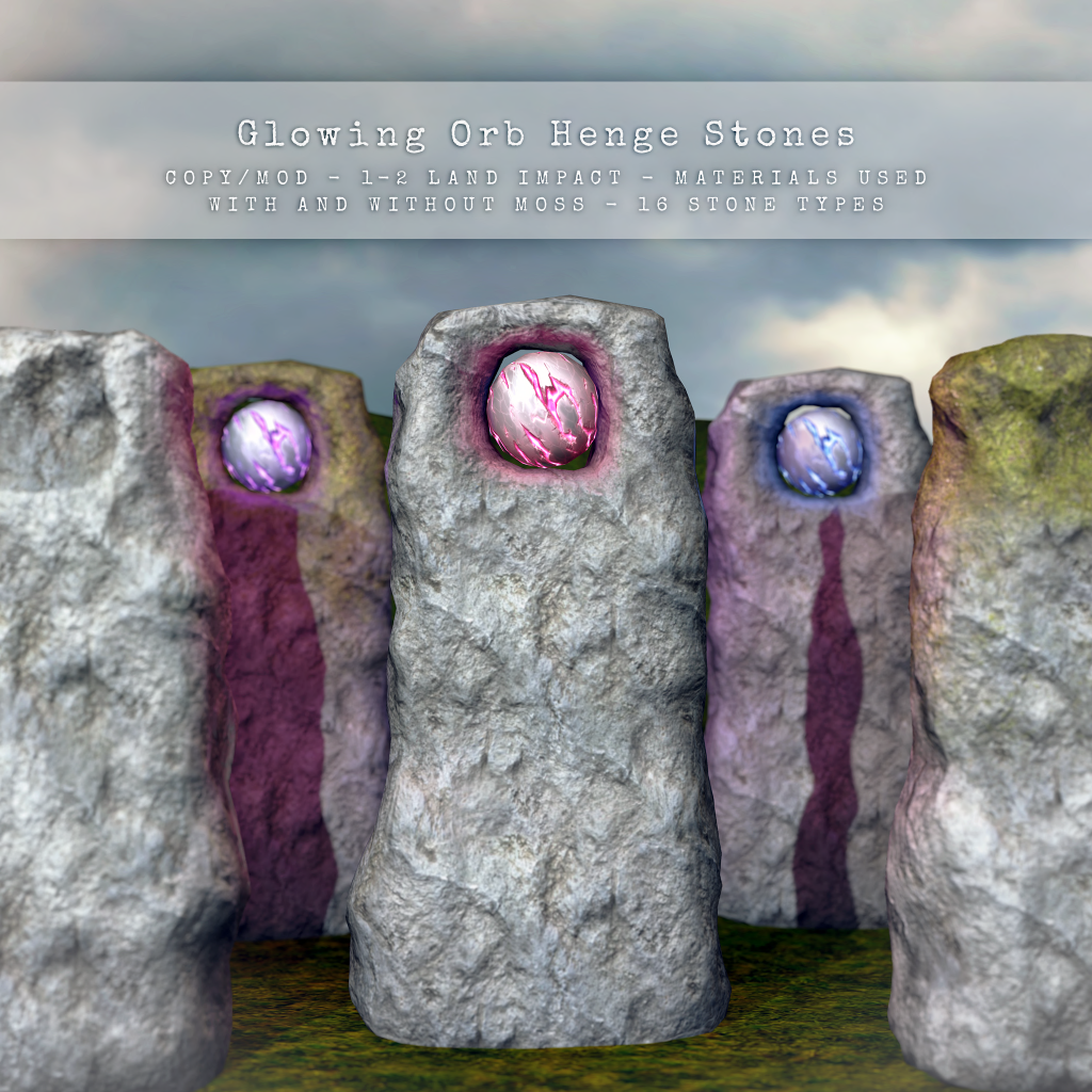 Celeste – Glowing Orb Henge Stones