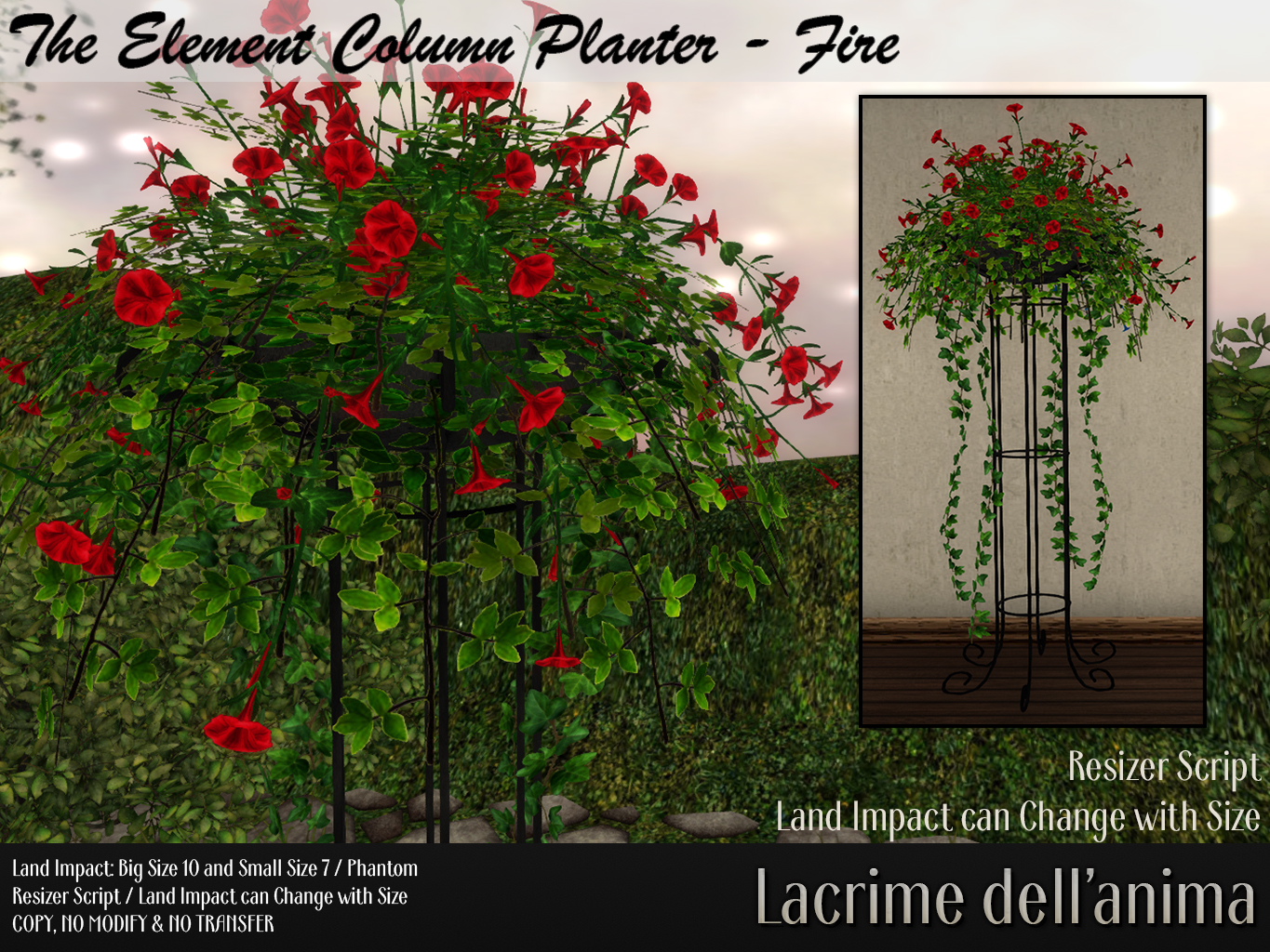 Lacrime dell’anima – The Element Column Planter