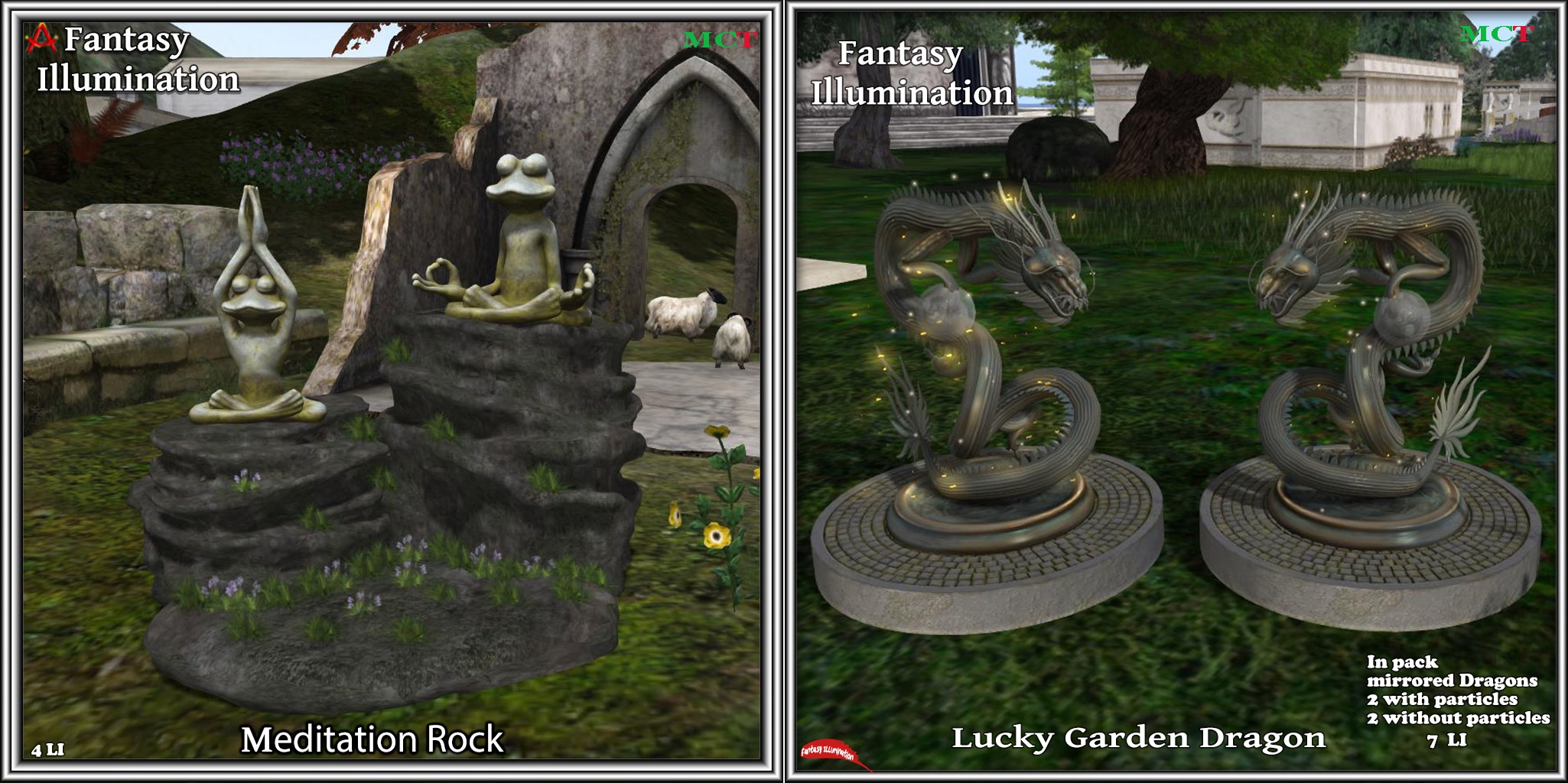 Fantasy Illumination – Meditation Rock & Lucky Garden Dragon