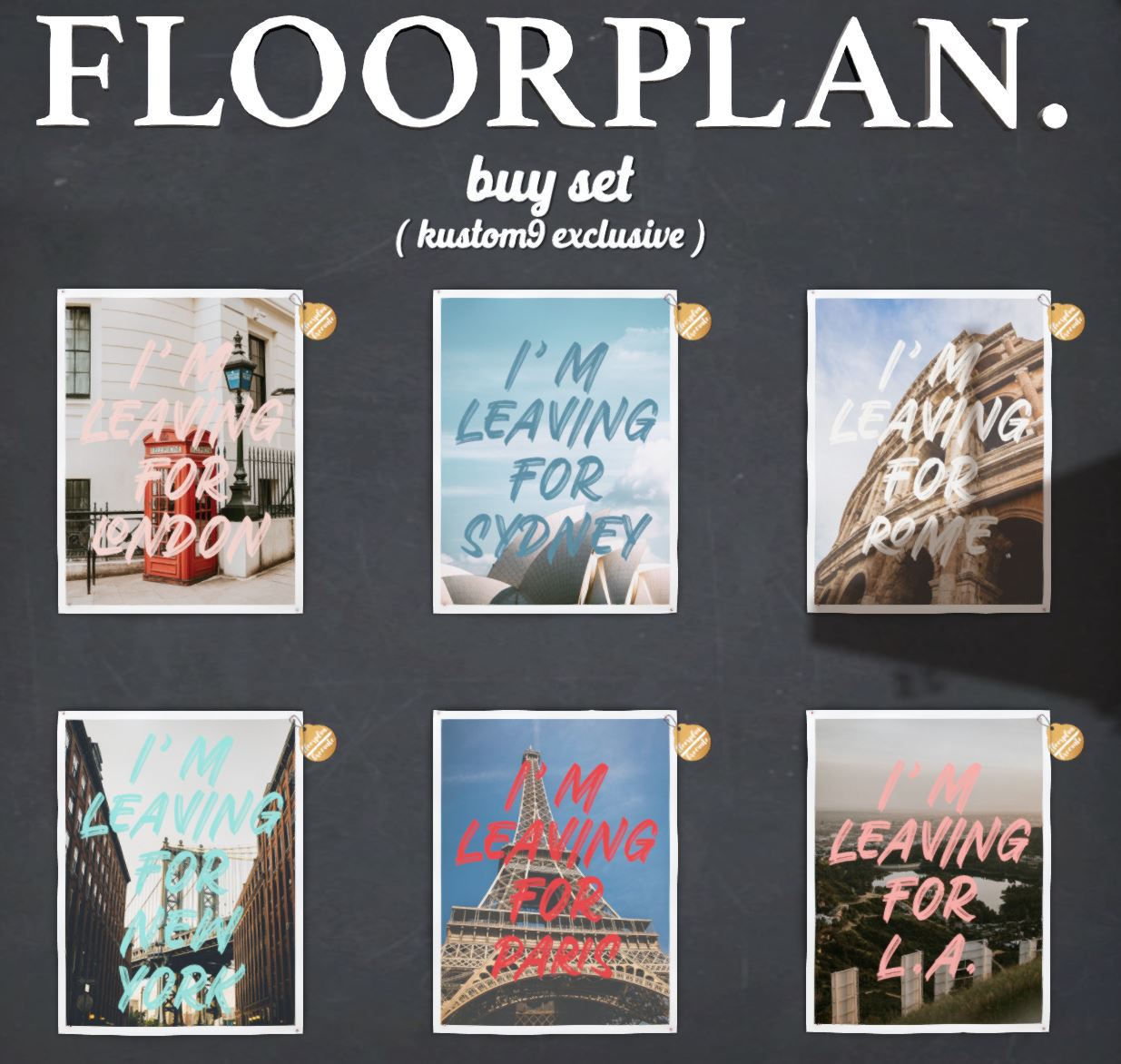 Floorplan. – Leaving Posters