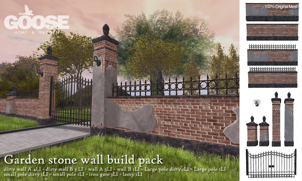 Goose – Garden Stone Wall Build Pack