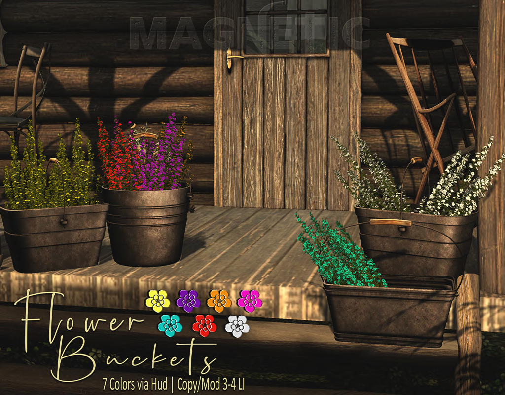 Magnetic – Flower Buckets