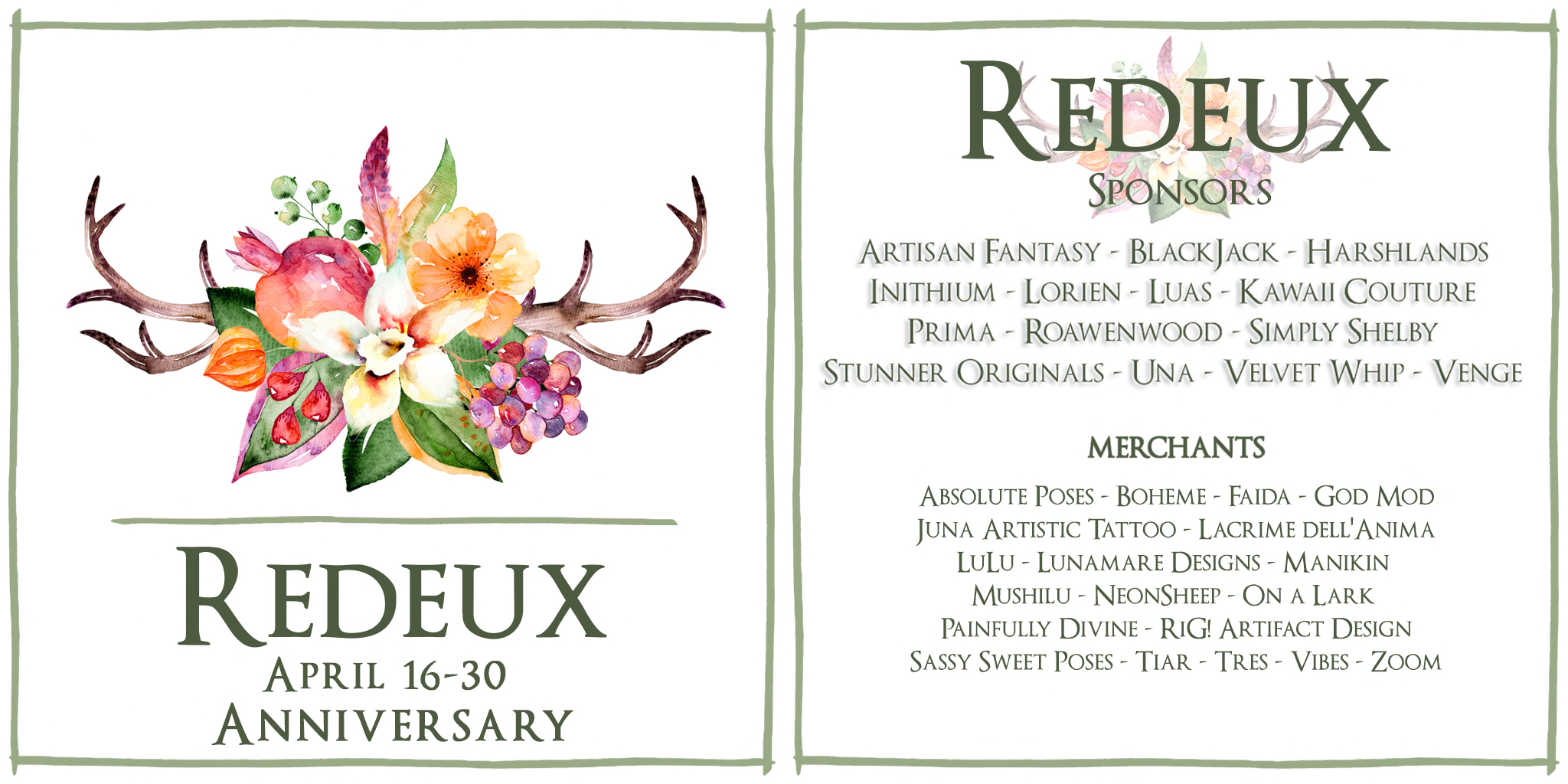 Press Release: Redeux – April 2023 – 6th Anniversary