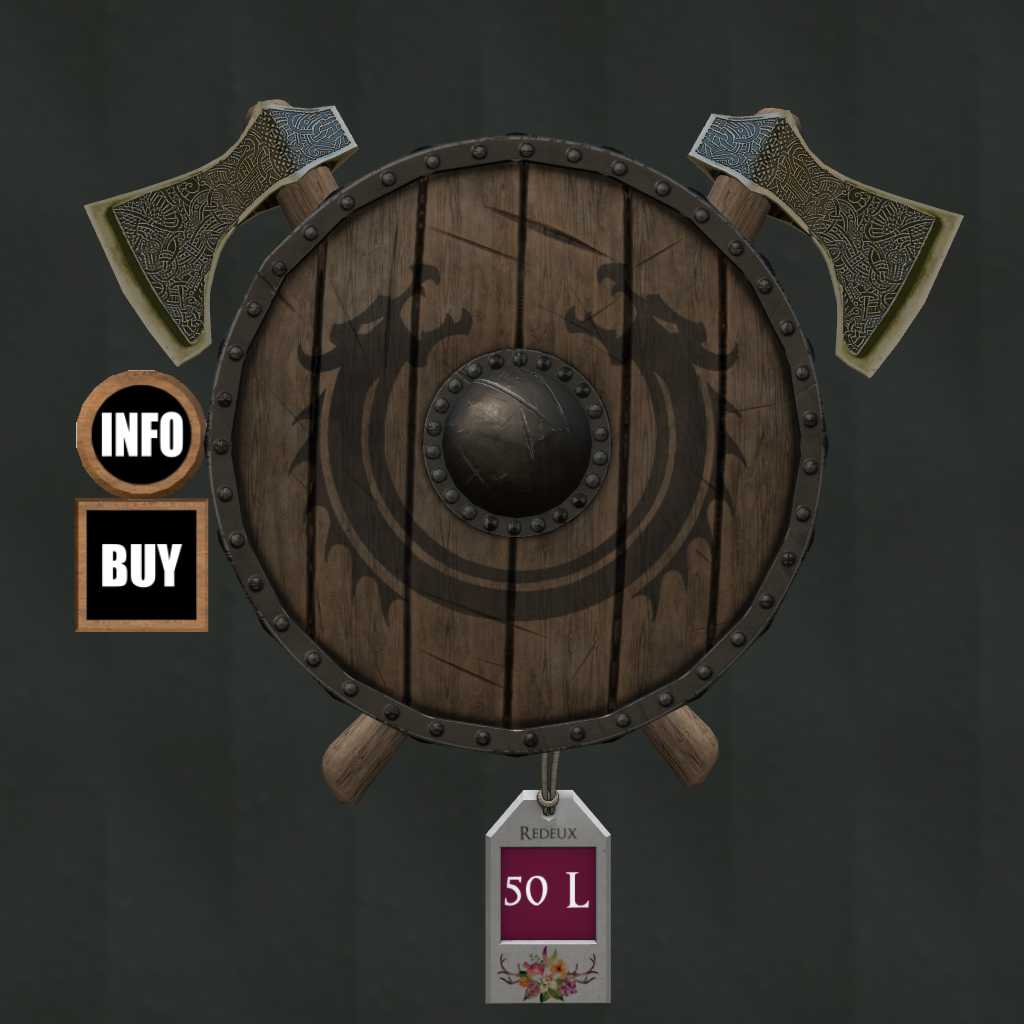 RiG – Axe & Shield Wall Decoration