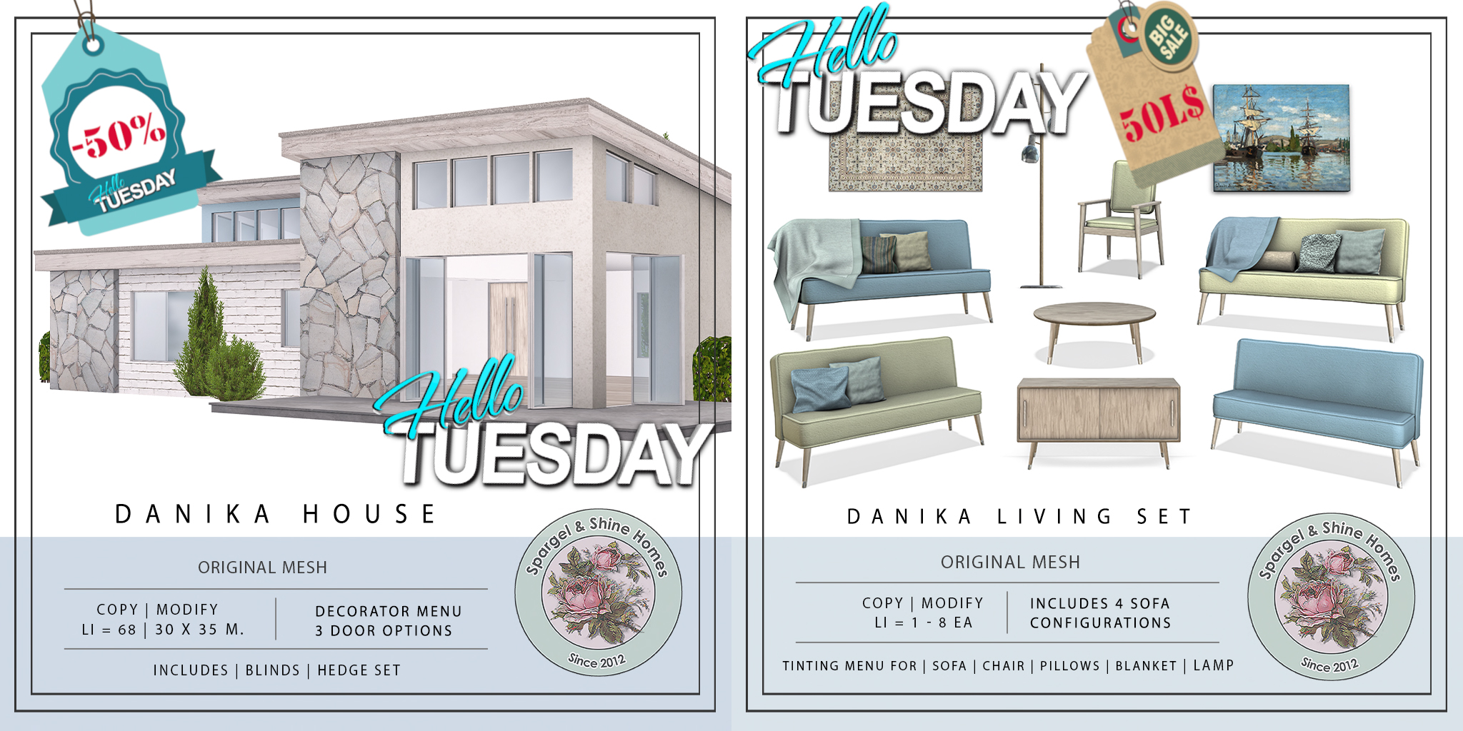 Spargel & Shine – Danika House & Danika Living Set