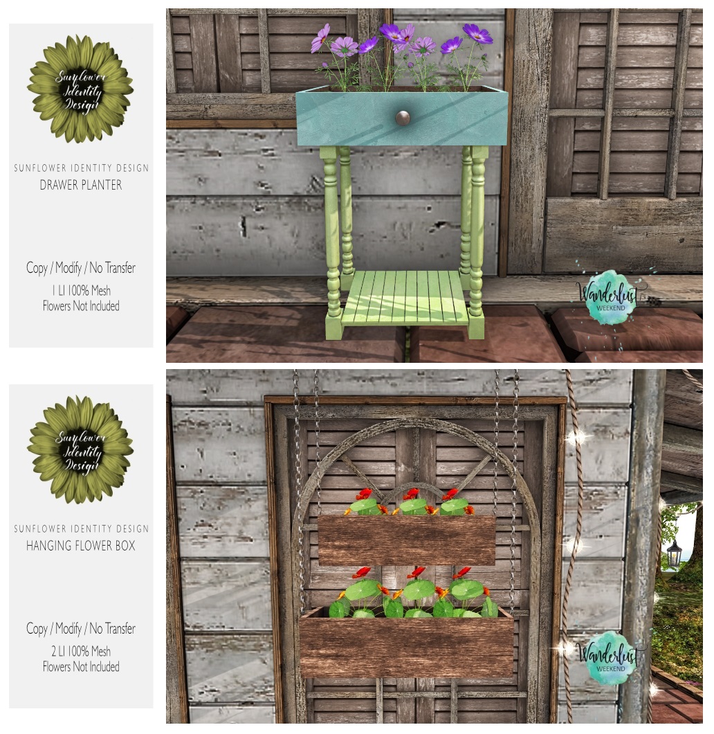 Sunflower Identity – Drawer Planter & Hanging Flower Box