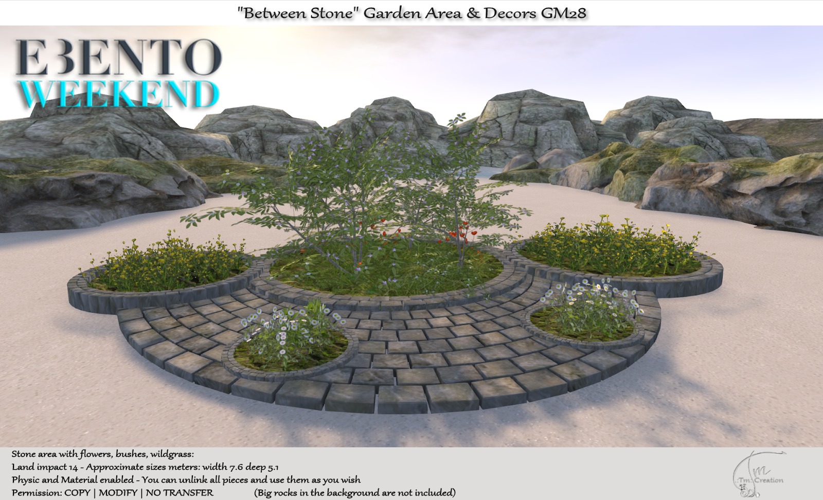 TM Creation – “Between Stone” Garden Area & Decors
