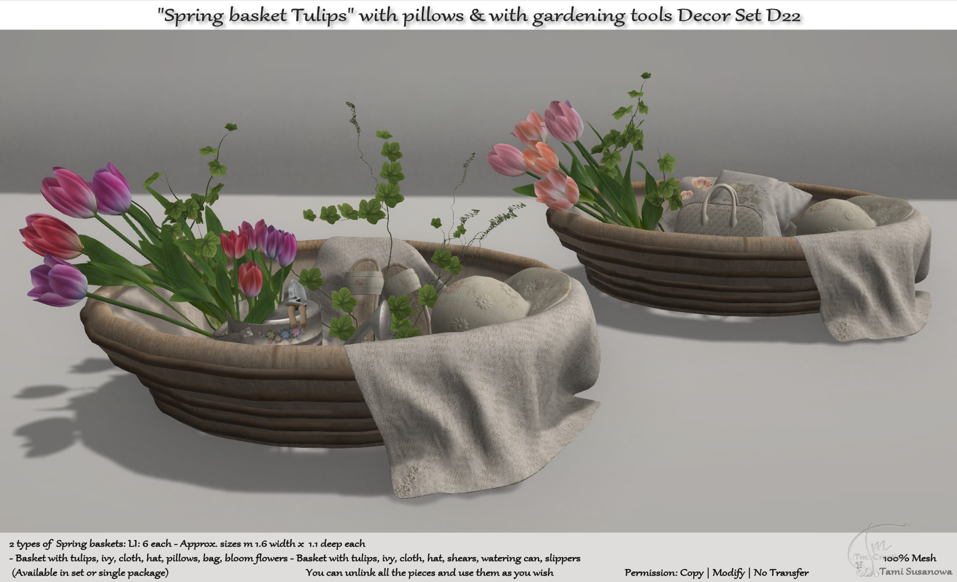 TM Creation – “Spring Baskets Tulips”