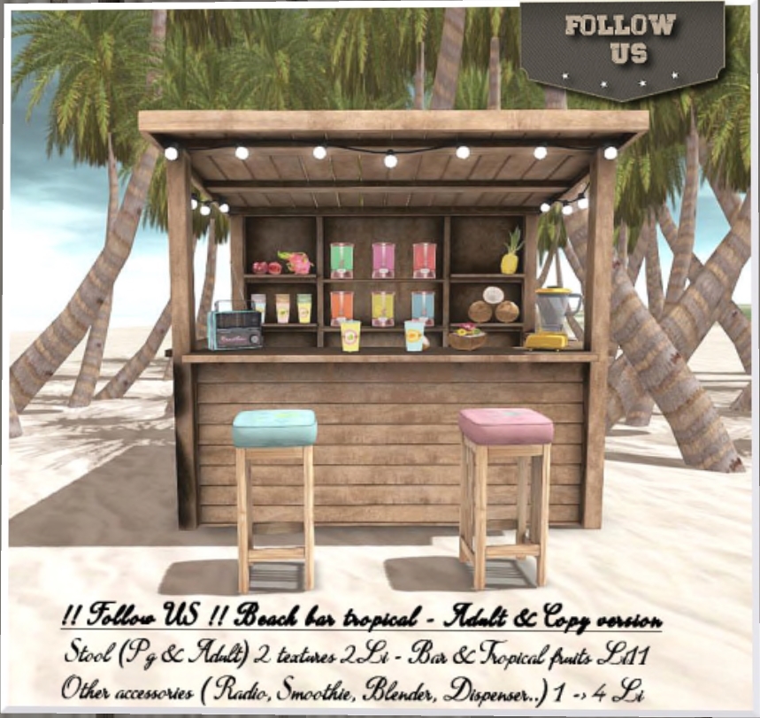 Follow Us – Beach Bar Tropical