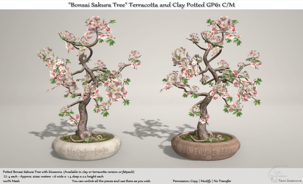 TM Creation – Potted Bonsai Sakura Tree