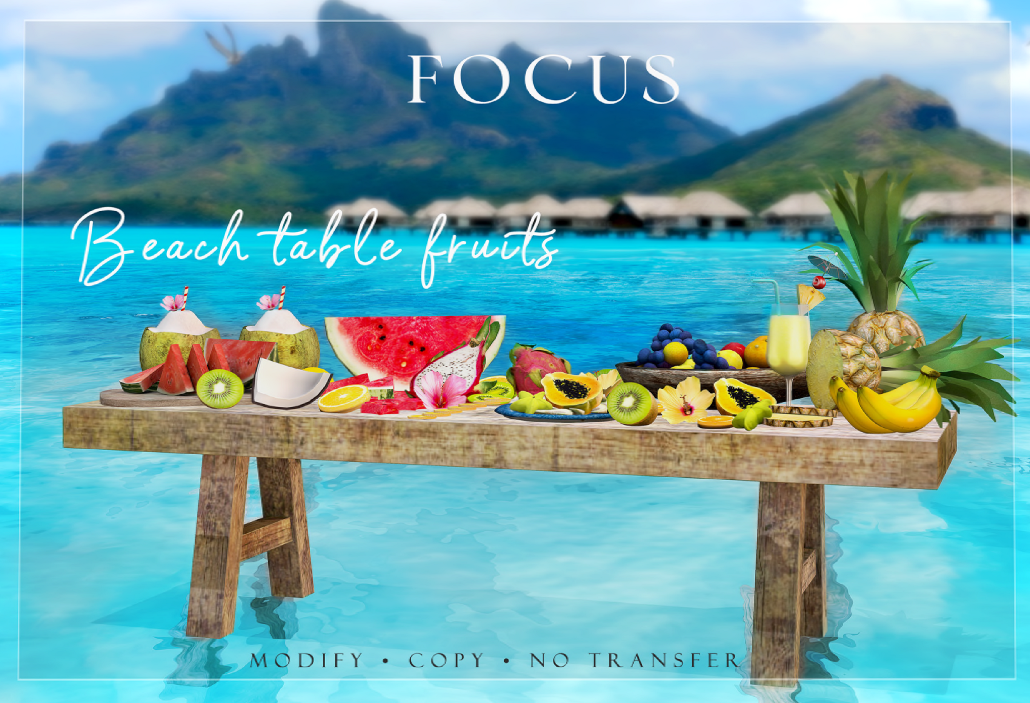 Focus Poses – Beach Table Fruits