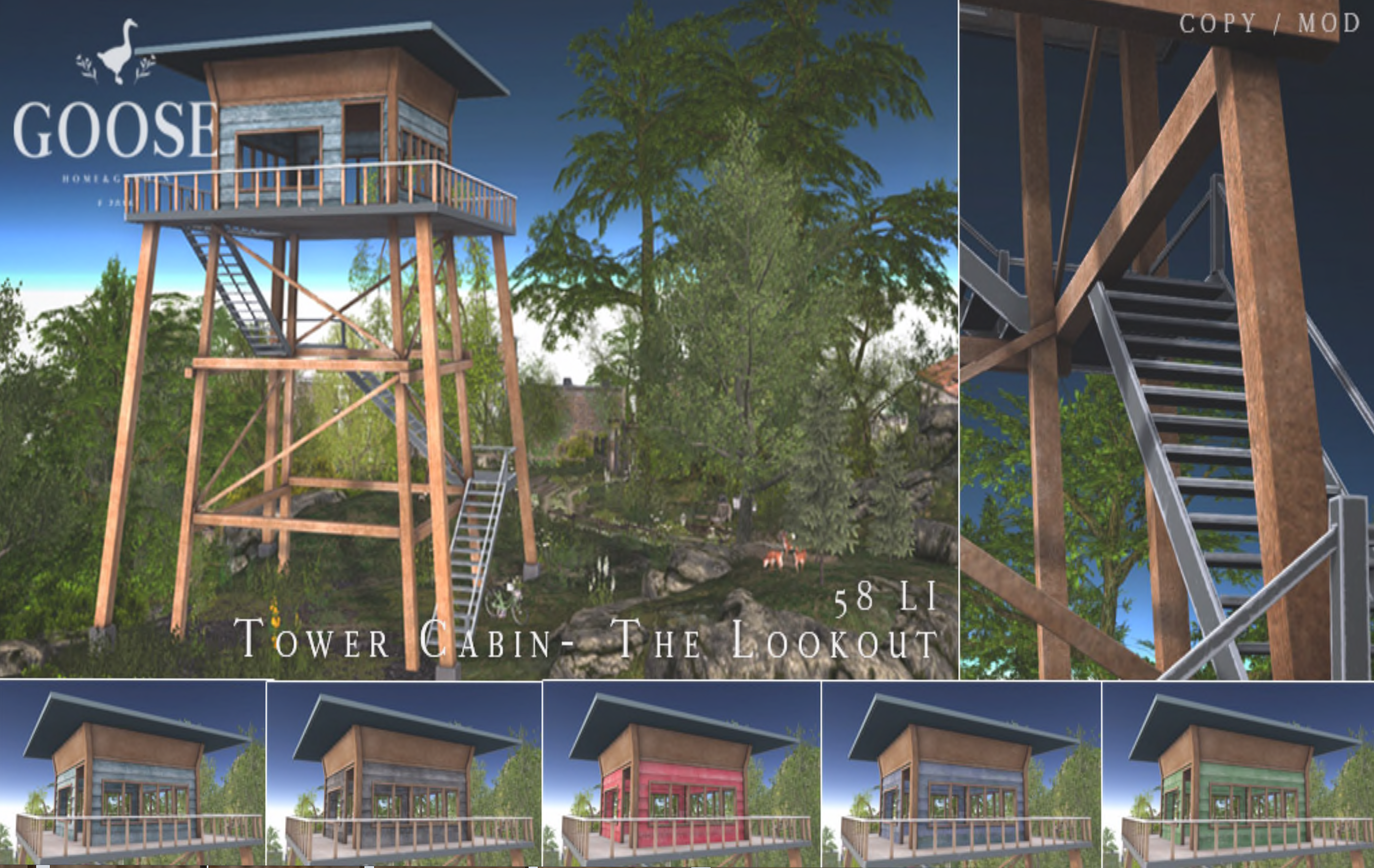 Goose – Tower Cabin – The Lookout