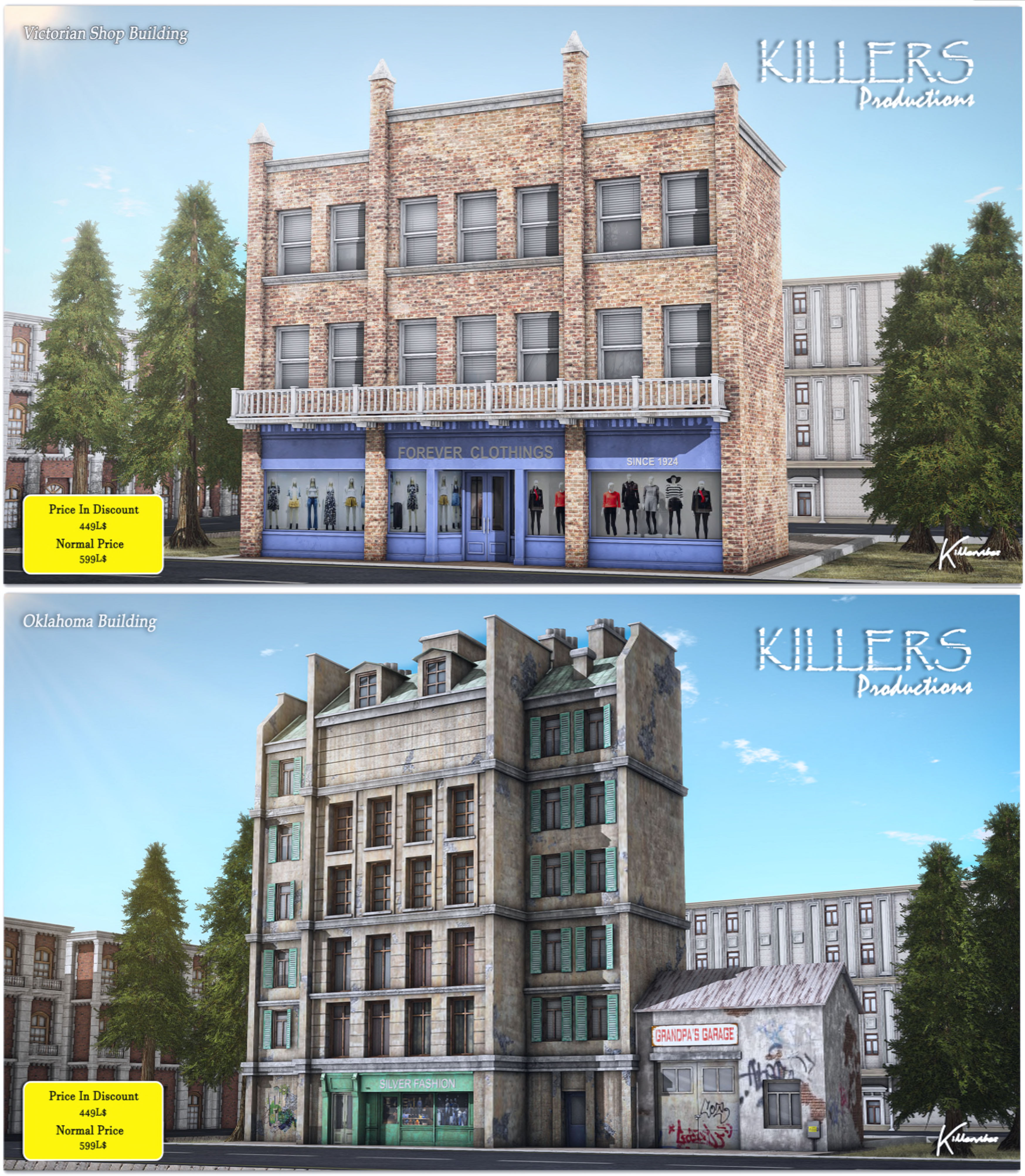 Killers Productions – Victorian Shop Building & Oklahoma Building