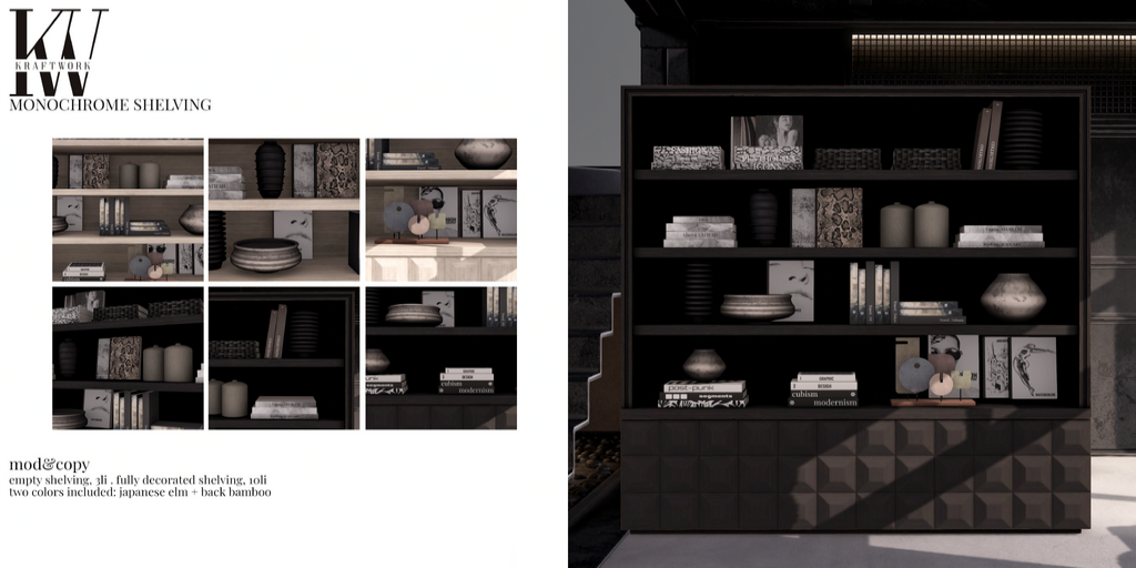 KraftWork – Monochrome Shelving