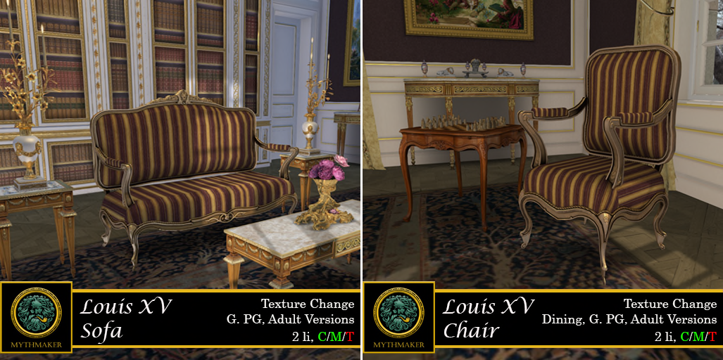 Mythmaker – Louis XV Sofa & Chair