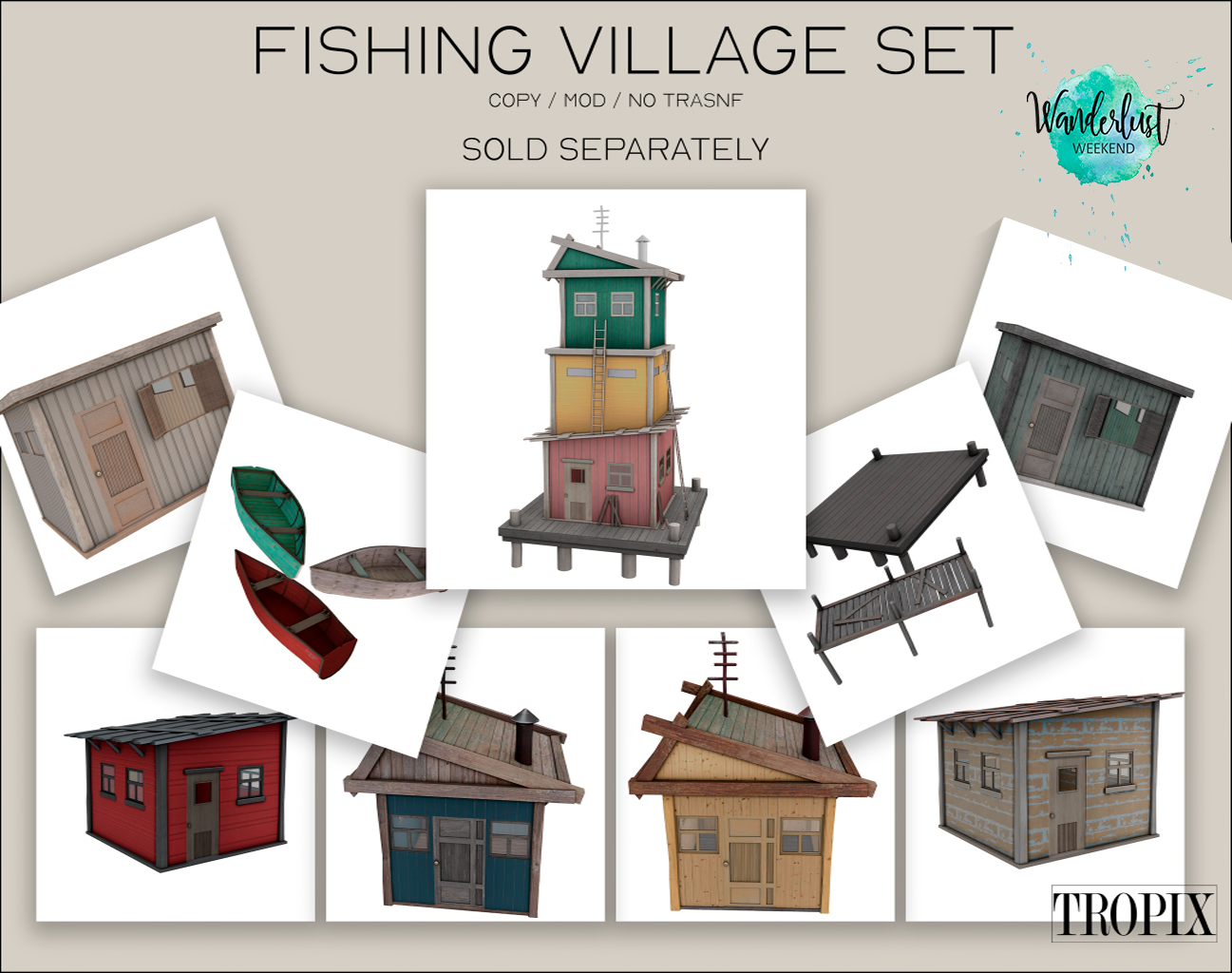 Tropix – Fishing Village Set