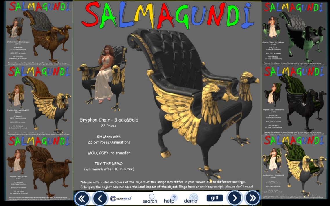 Salmagundi – Dioda Wall Lamp, Gryphon Chair