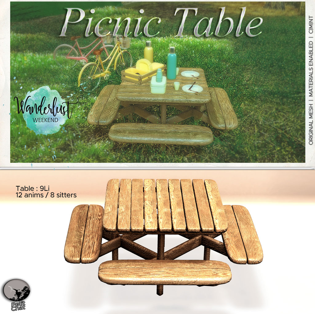 Petit Chat – Picnic Table