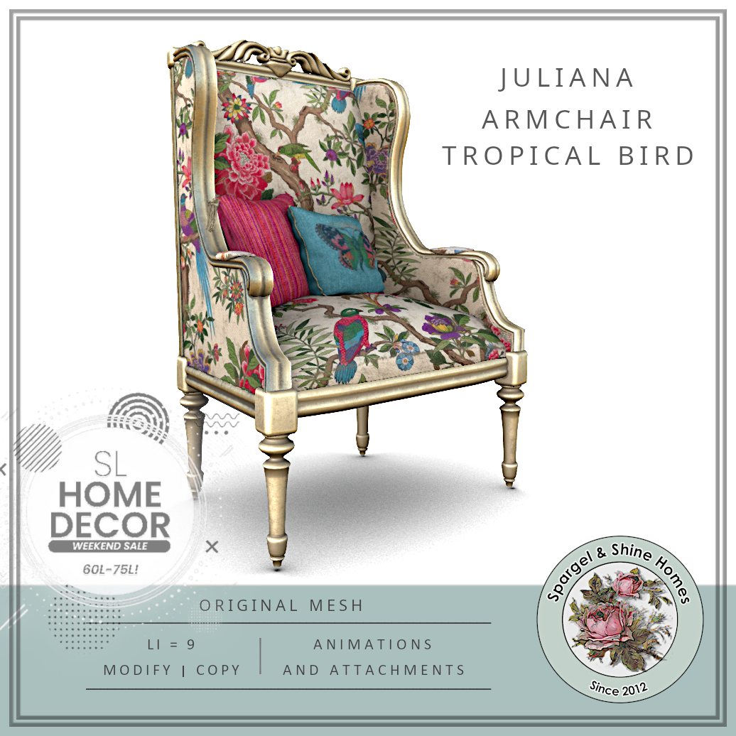 Spargel & Shine – Juliana Armchair Tropical Bird