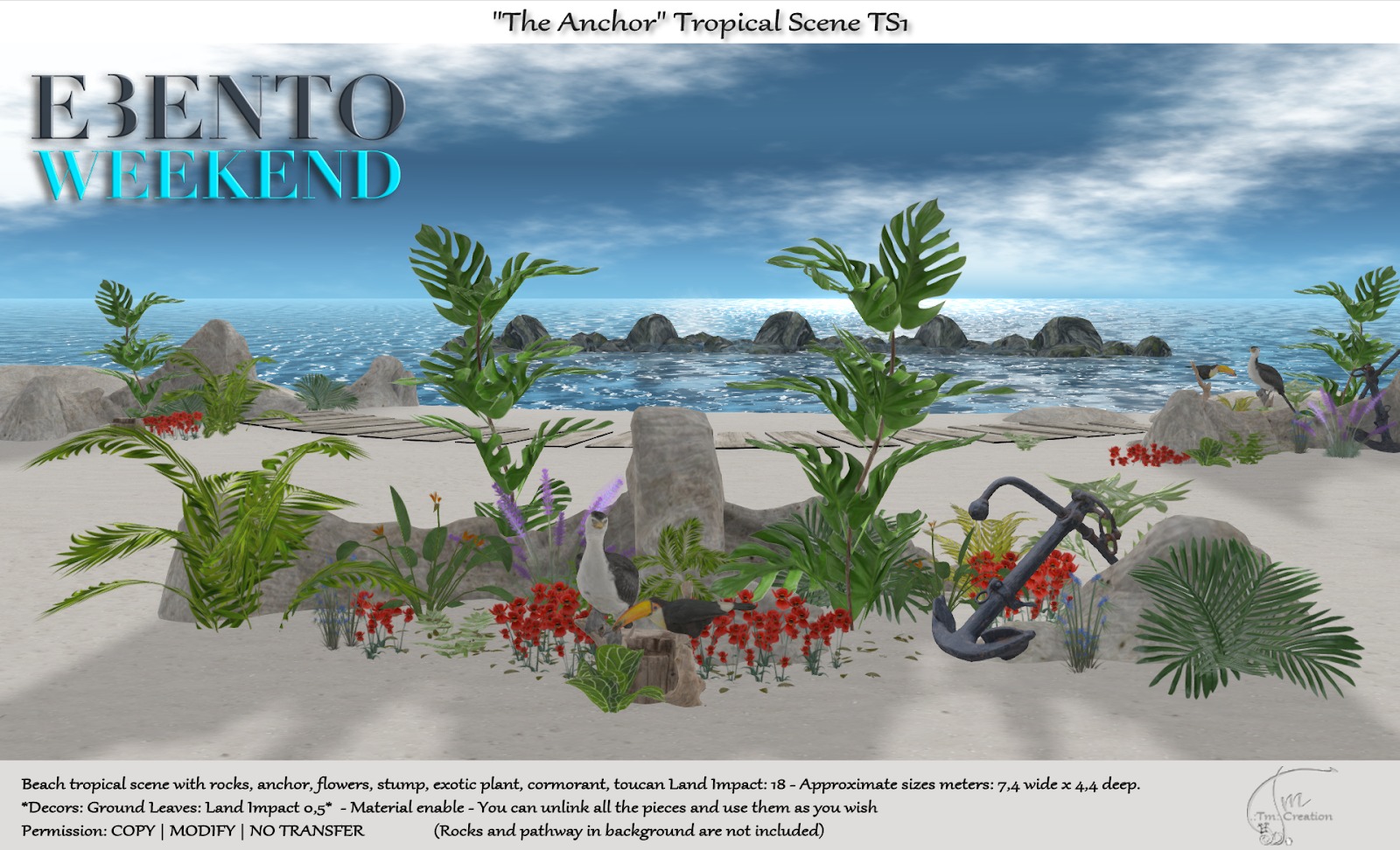 TM Creation – “The Anchor” Tropical Scene