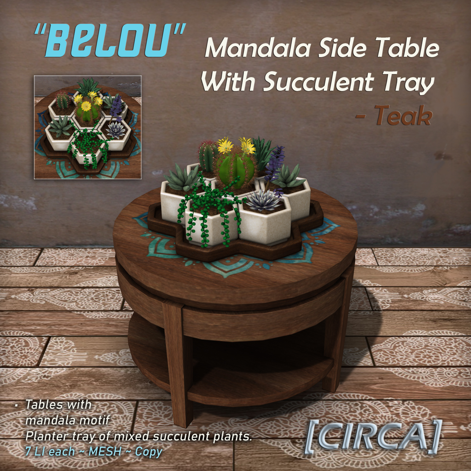 Circa – Bejou Mandala Side Table Collections