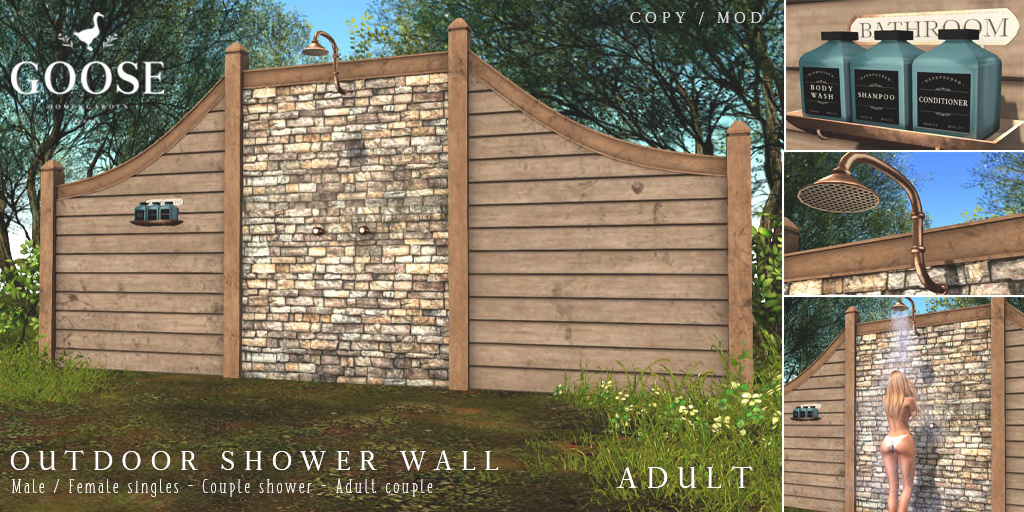 Goose – Outdoor Shower Wall