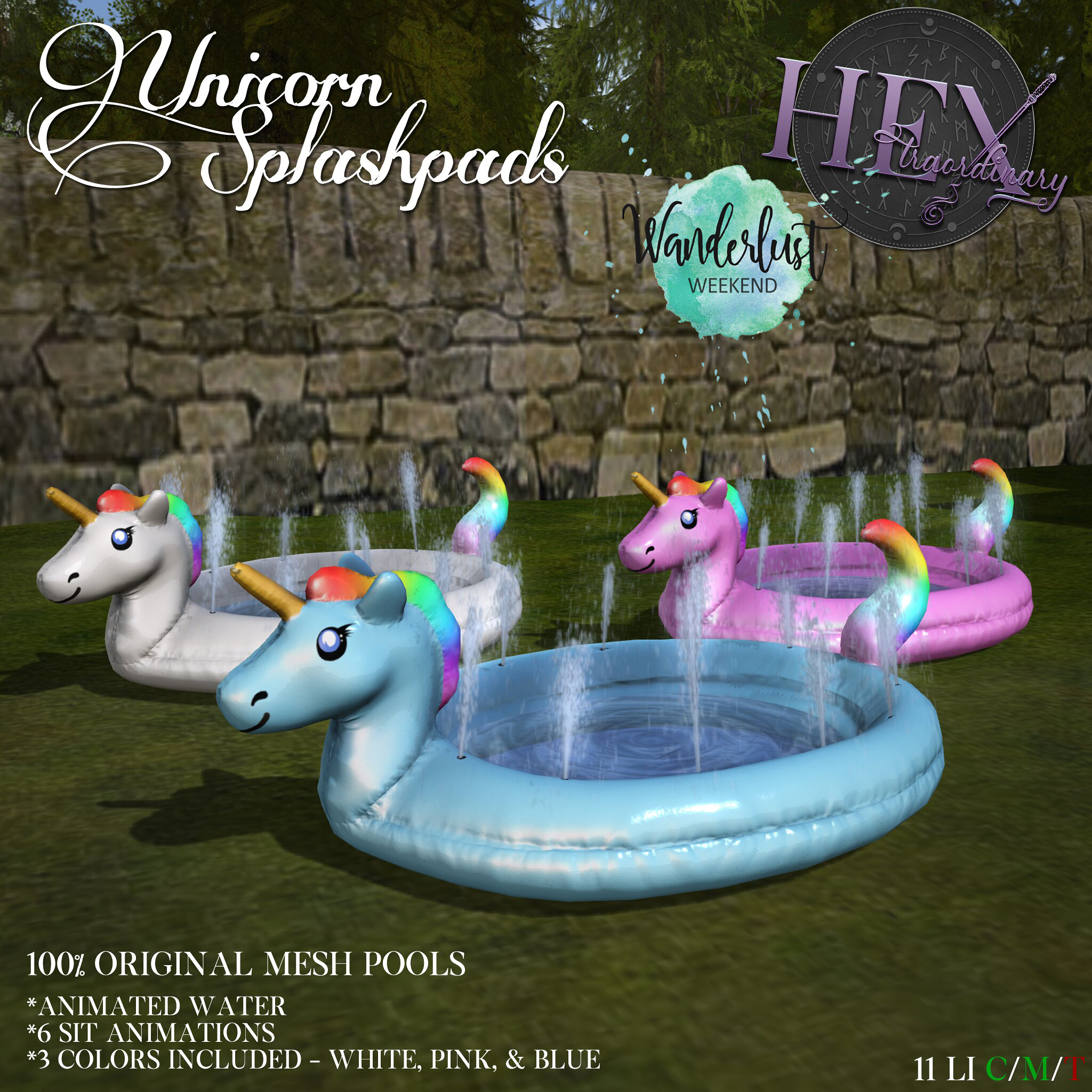 HEXtraordinary – Unicorn Splash Pads